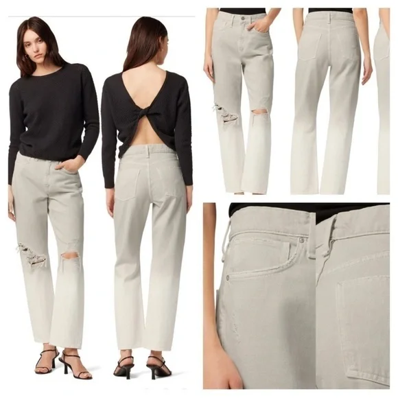 HUDSON jeans Jade High-Rise Straight Loose Fit Jean size 24